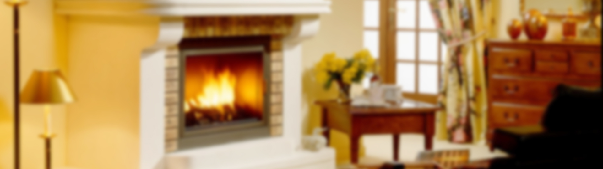 A warm, comfortable home with a fireplace